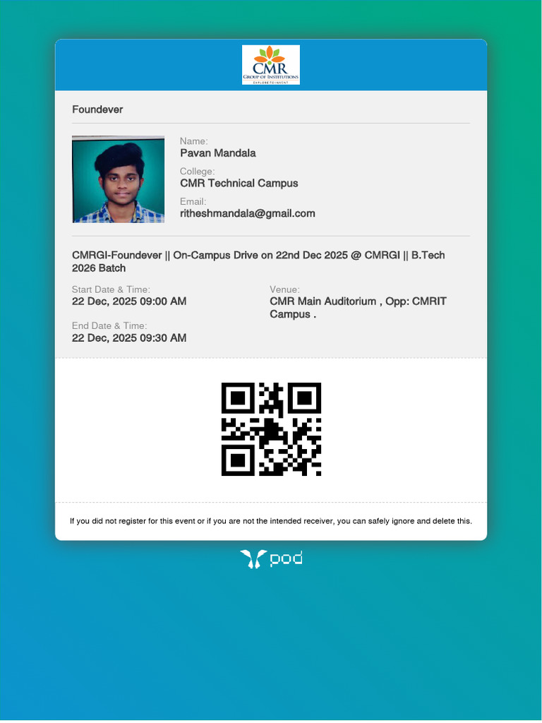 Hall Ticket Student OVSSeUs | PDF