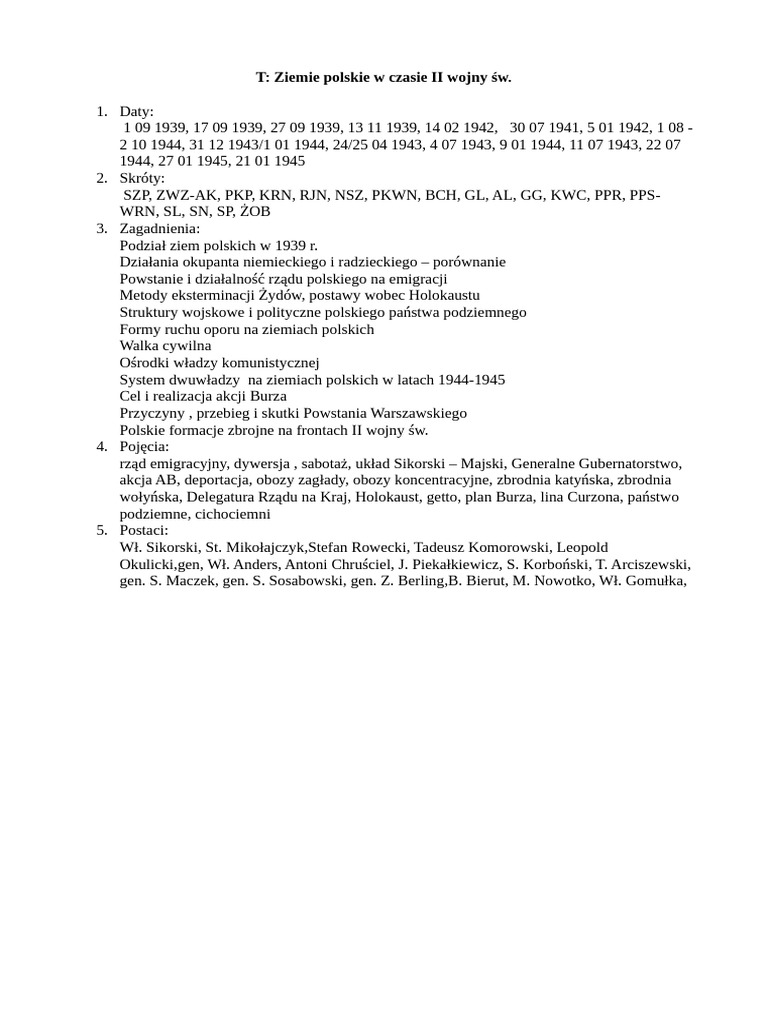 Zimie polskie w czasie II w. s- powt. | PDF