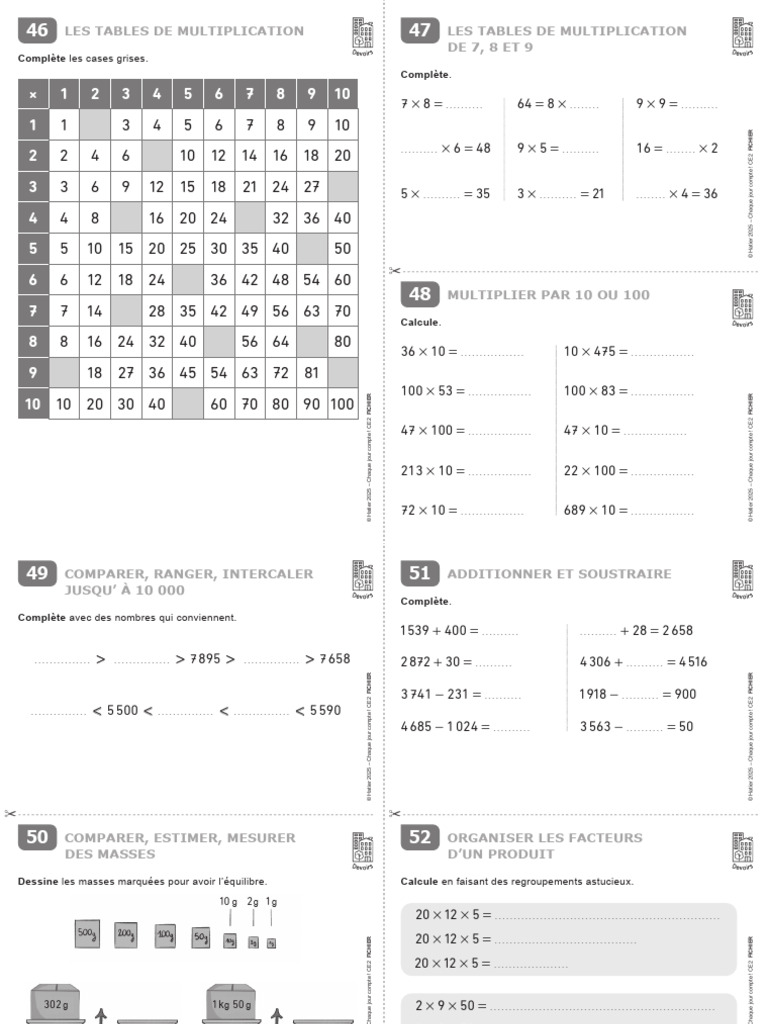 Exercices de mathématiques CE2 | PDF