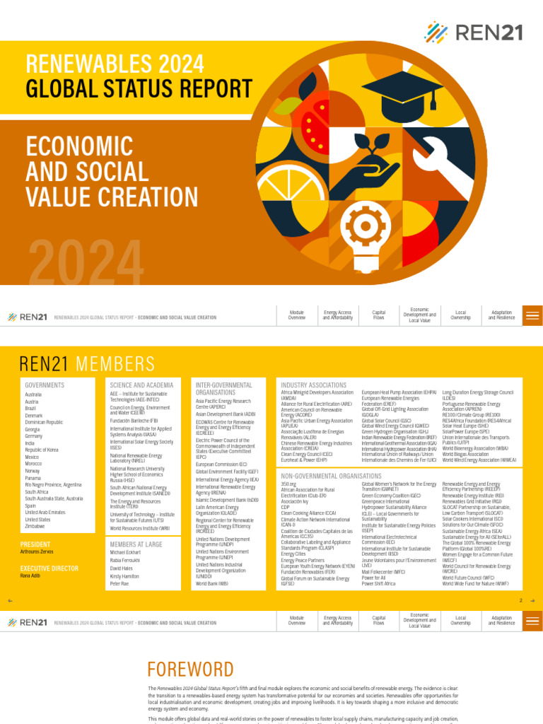 Economic Value in Renewables 2024 | PDF | Sustainable Development ...