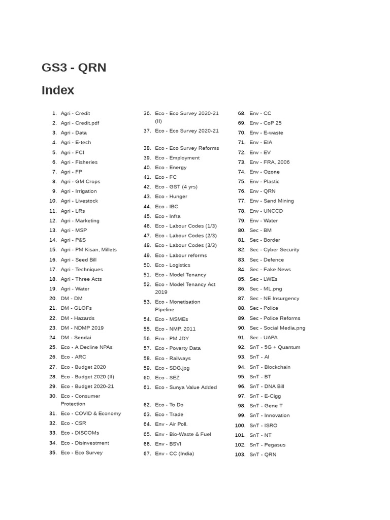 GS3 - QRN | PDF | Waste | Natural Environment