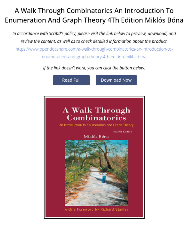 A Walk Through Combinatorics An Introduction To Enumeration and Graph ...
