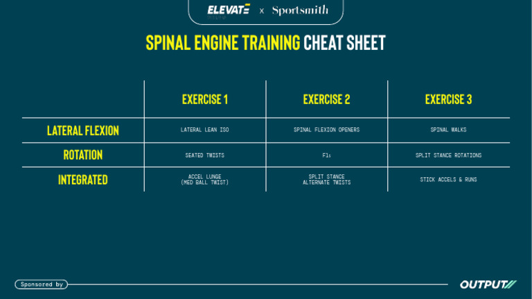 Spinal Engine Training Exercises Guide | PDF