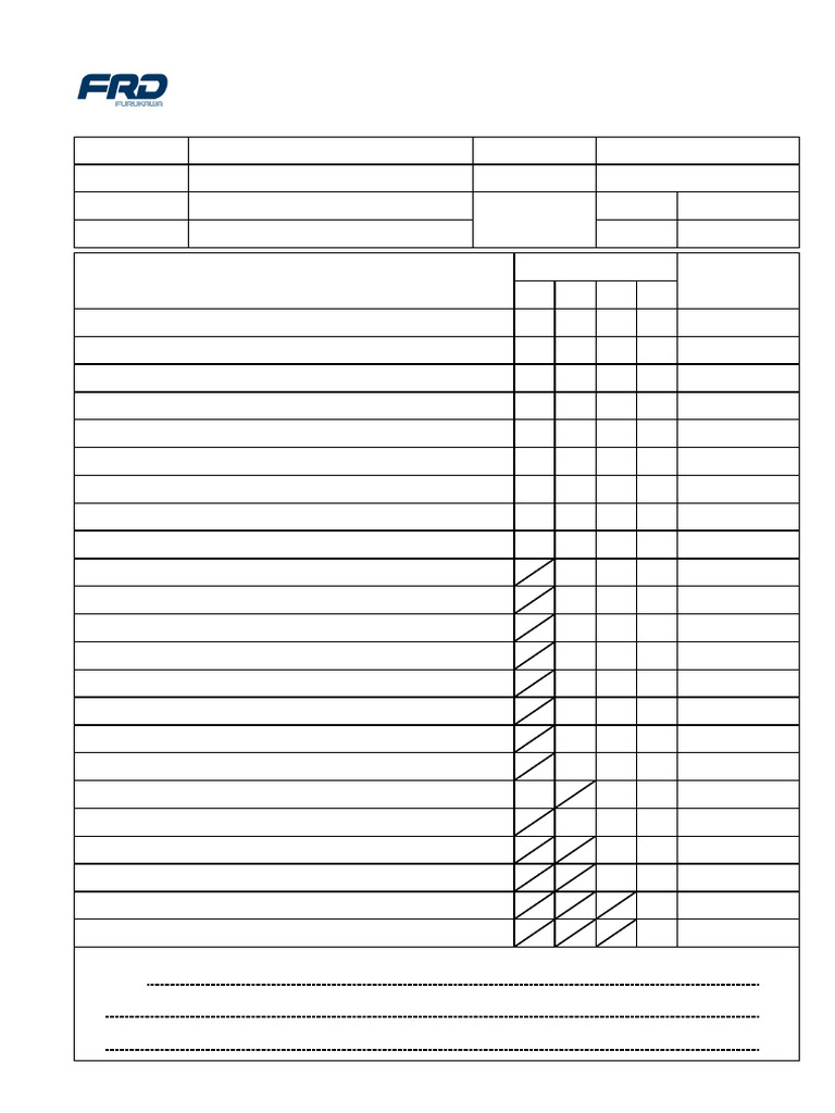 Top Hammer Drills Maintenance Checklist | PDF