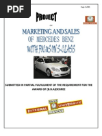 Download Project Benz by Ajay Yadav SN97911722 doc pdf