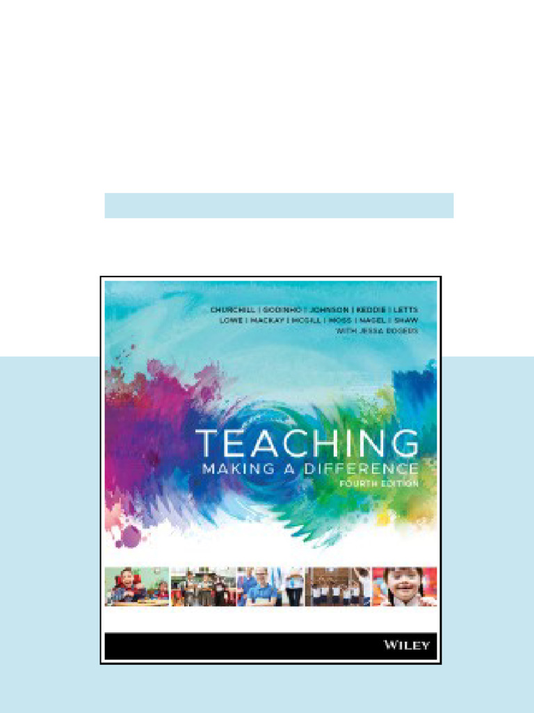(eBook PDF) Teaching: Making A Difference 4th Edition by Rick Churchill ...