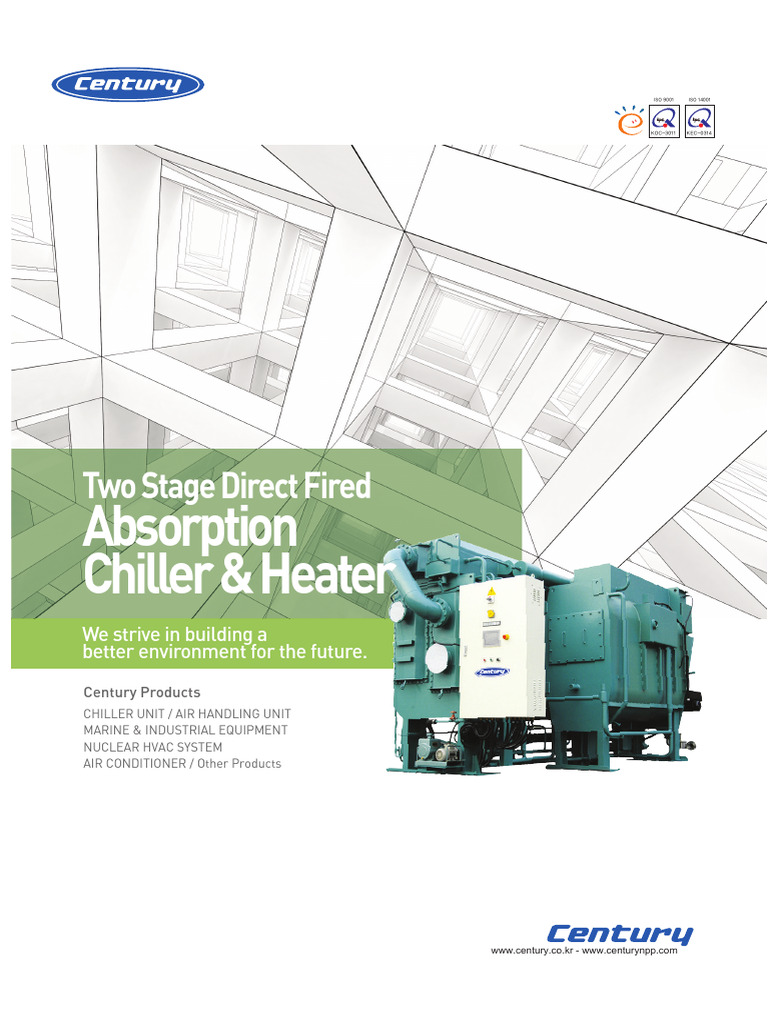 Two-Stage Absorption Chiller Overview | PDF | Heat Exchanger | Heat ...