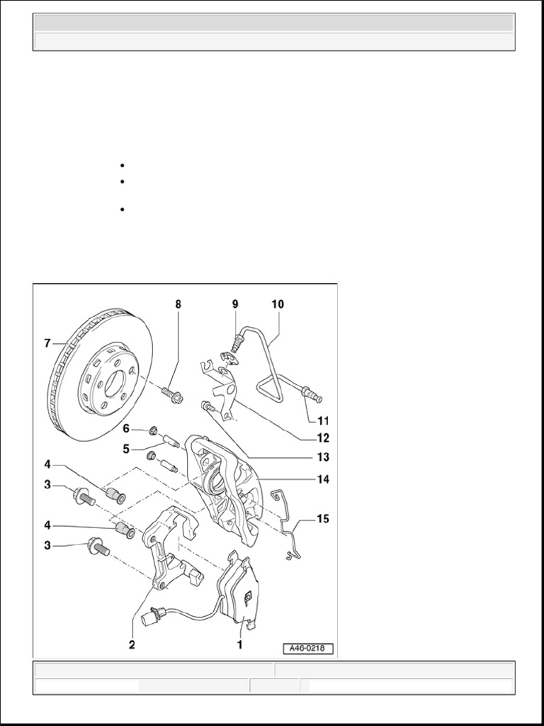 46 Brakes Mechanical Components | PDF | Brake | Audi