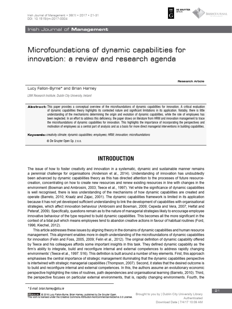 Lucy Fallon-Byrne - Microfoundations of Dynamic Capabilities for ...