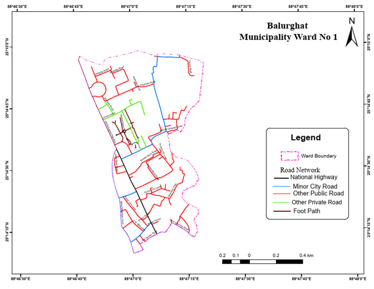 Balurghat Road Network Map | PDF