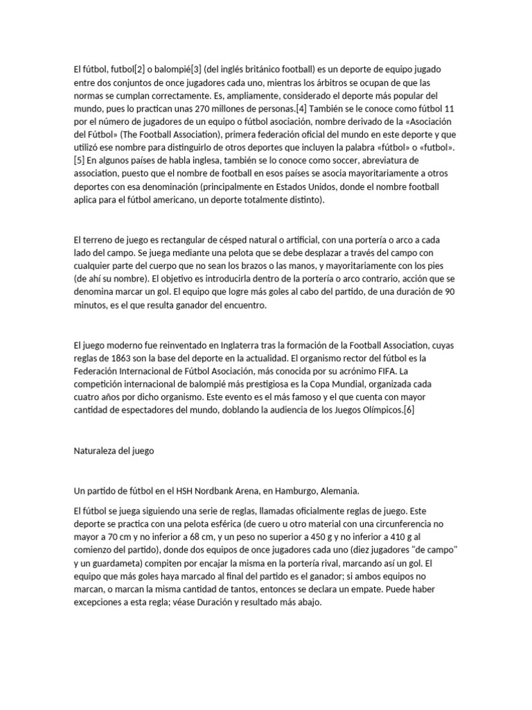 Todo sobre el fútbol: reglas y posiciones | PDF | Asociación de Futbol ...