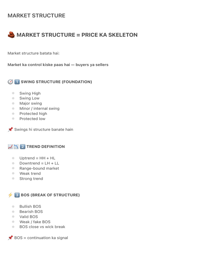 Understanding Market Structure Basics | PDF
