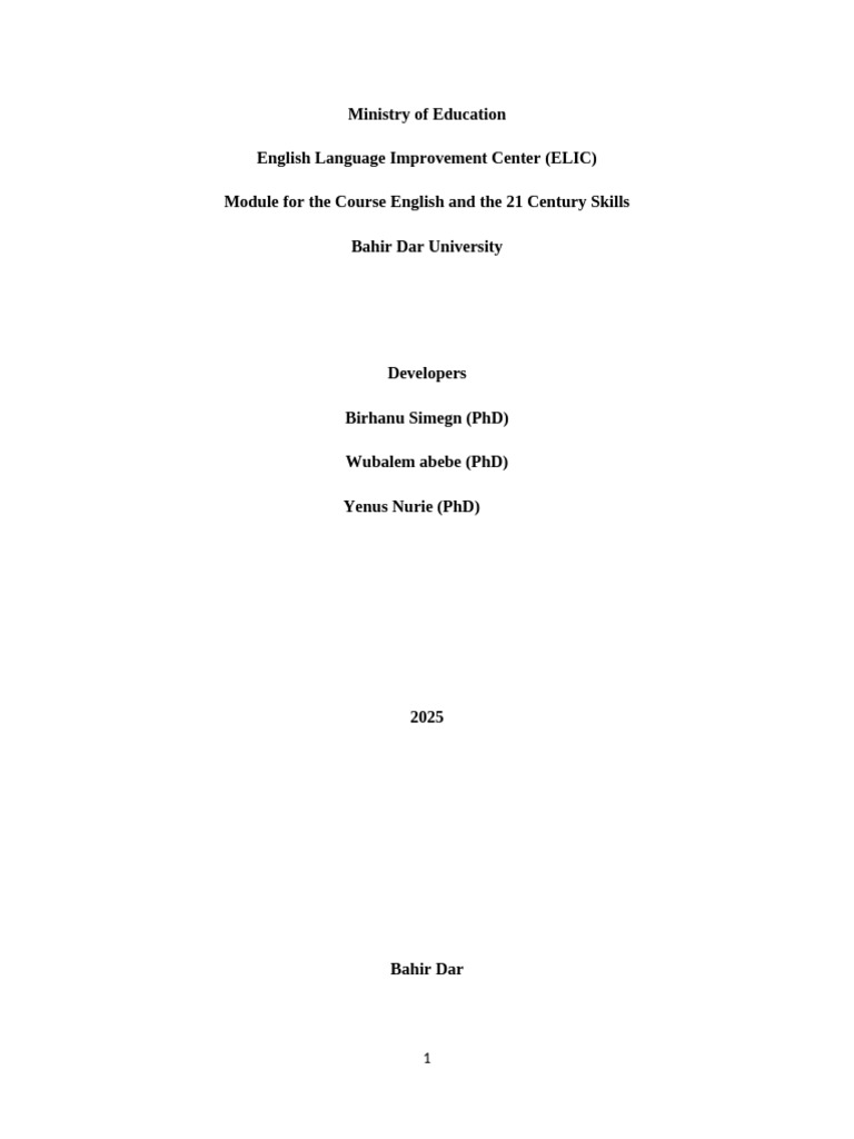 English Language Skills for the 21st Century | PDF | Socioeconomic ...