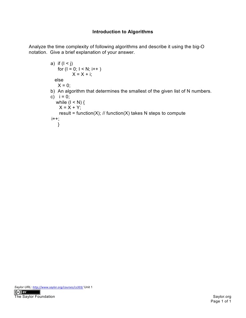 Time Complexity Analysis of Algorithms | PDF