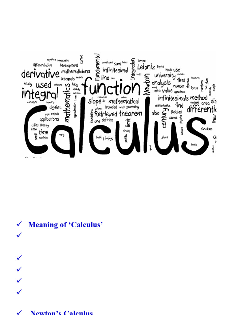 Origin and Development of Calculus | PDF | Calculus | Gottfried Wilhelm ...