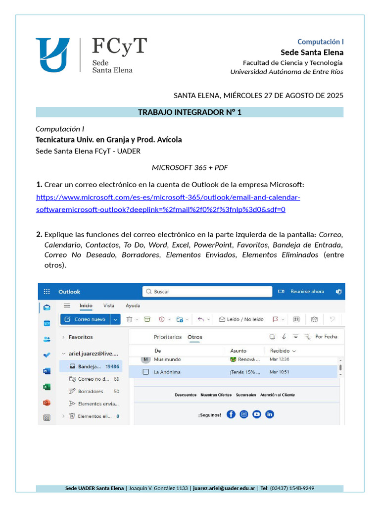 Guía de Microsoft 365 para Estudiantes | PDF | Microsoft Excel | Software
