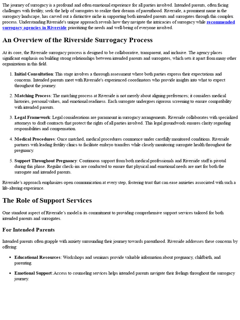Riverside's Unique Approach to Supporting Intended Parents and ...