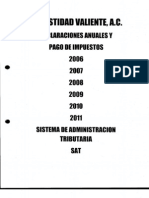 Declaraciones Anuales Honestidad Valiente Del 2006-2011