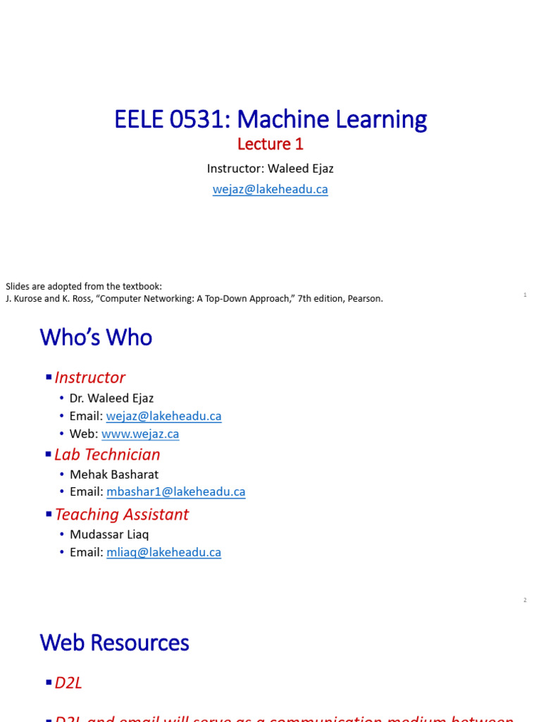 Machine Learning Course Overview | PDF | Machine Learning | Statistical ...
