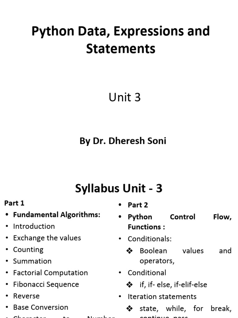 Unit 3 IPSP | PDF | Boolean Data Type | Computer Programming