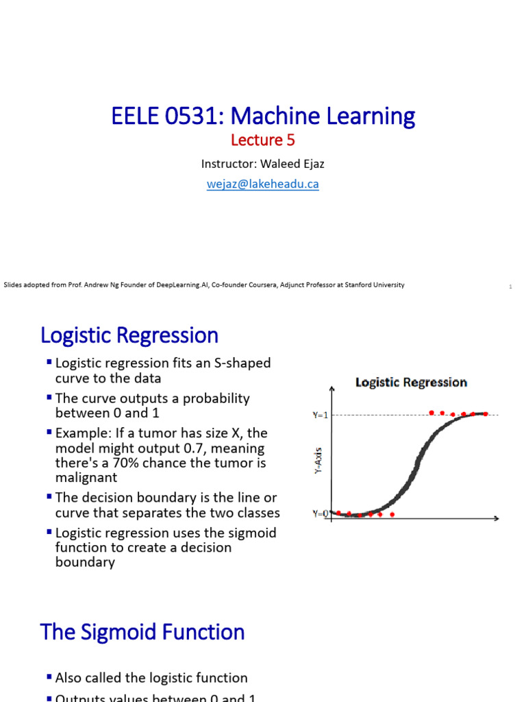 Logistic Regression in Machine Learning | PDF | Logistic Regression ...