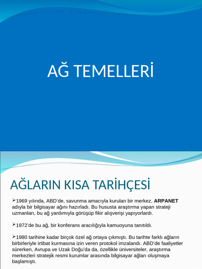 Ağ Temelleri̇ | PDF