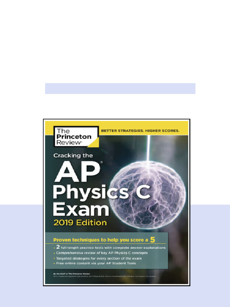 Cracking The Ap Physics C Exam 2019 Edition Review Princeton full ...