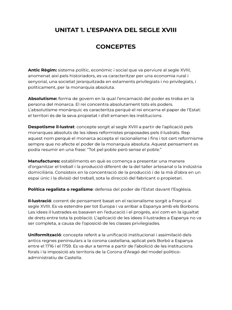 Unitat 1 - Conceptes | PDF