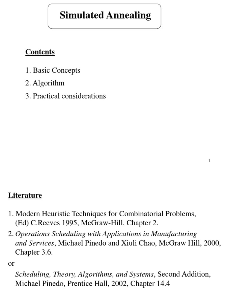 Simulated Annealing Guide | PDF