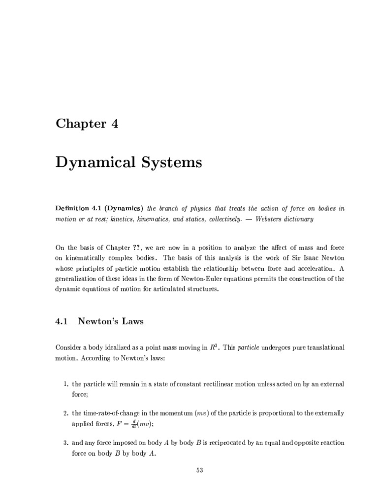 CHAPTER4 - Dinamical System | PDF