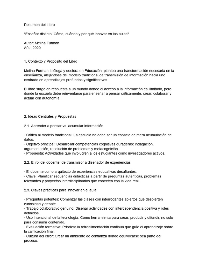 Innovación educativa en el aula | PDF | Enseñando | Aprendizaje