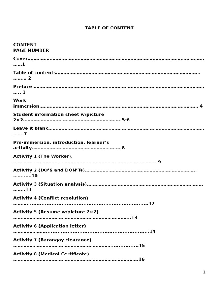 Senior High Work Immersion Portfolio | PDF | Job Interview | Curriculum