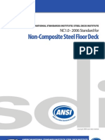 SDI-Non Composite Steel Deck