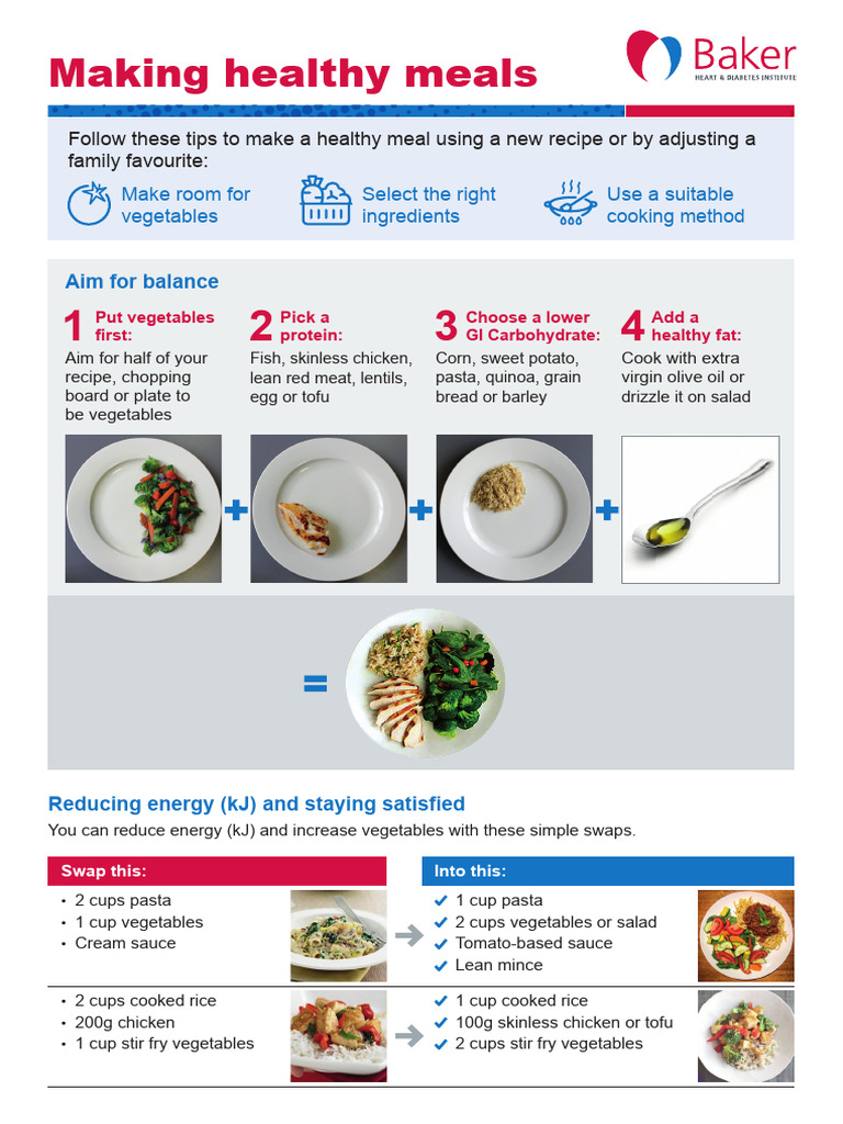 Healthy Meal Preparation Tips | PDF | Cooking | Vegetables