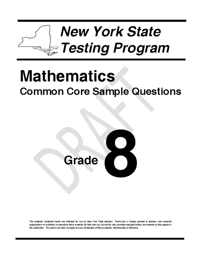 Math Grade 8 | PDF | Common Core State Standards Initiative | Equations