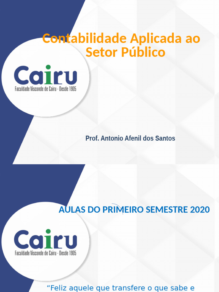 Contabilidade no Setor Público: Fundamentos | PDF | Contabilidade ...