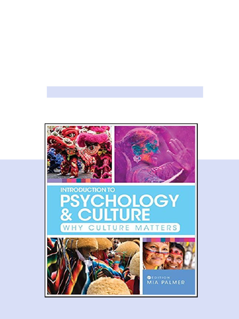 (eBook PDF) Introduction to Psychology and Culture: Why Culture Matters ...