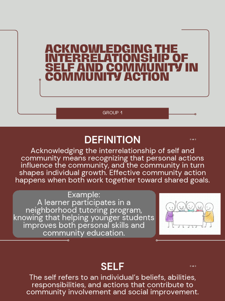 Self-Community Interrelationship in Action | PDF