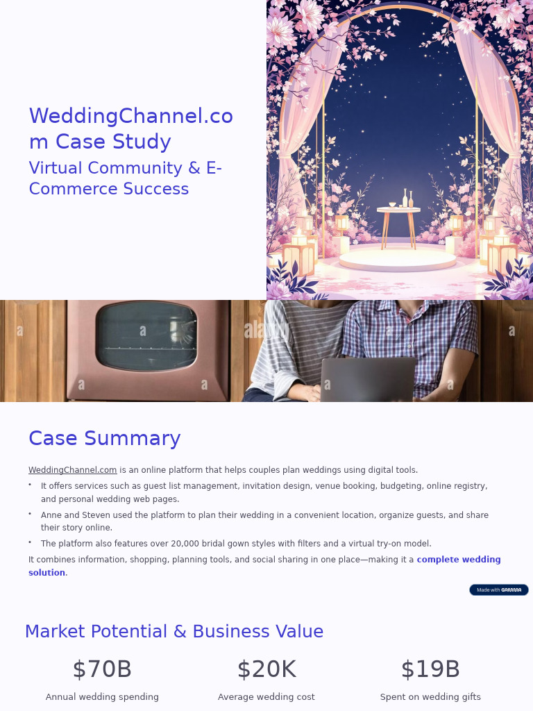 WeddingChannel.com E-Commerce Success Case | PDF | Brand | Marketing