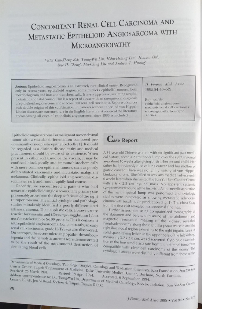 1995 JFMA Paper by Kok VC Et Al | PDF