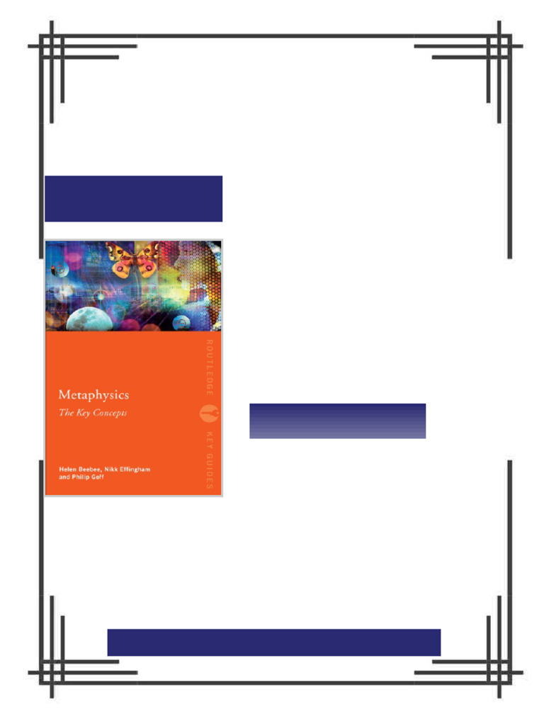 Metaphysics The Key Concepts 1. Publ Edition Beebee Complete Ebook ...