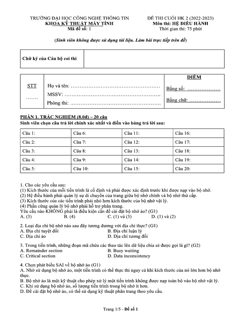(BHTCNPM) HDH 2022-2023 CK2 | PDF