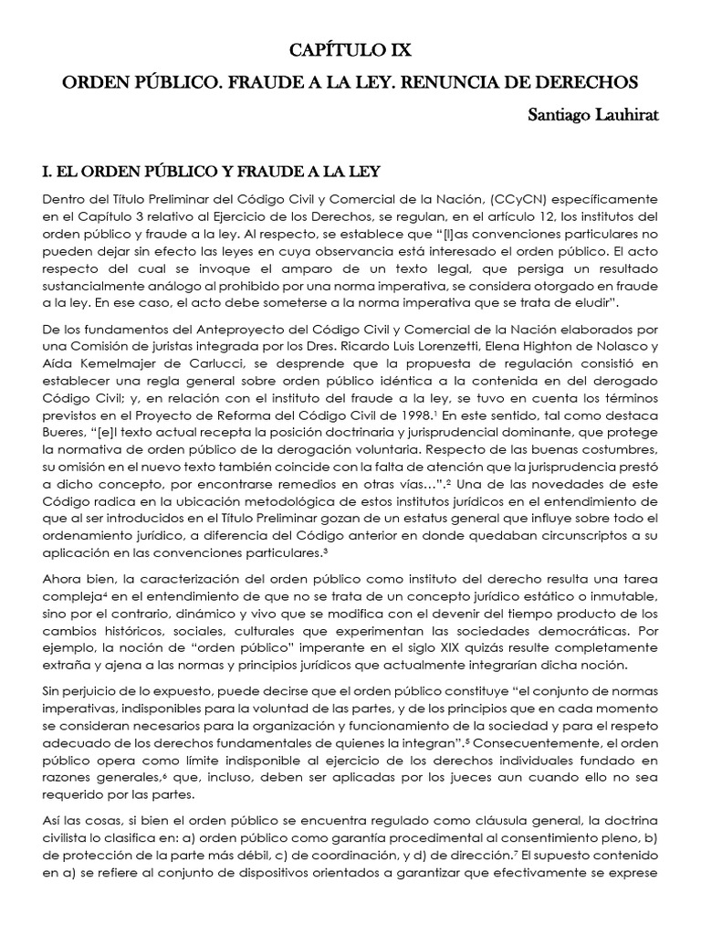 Orden Público y Fraude a la Ley en Argentina | PDF | Divorcio | Moneda