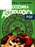 Livro A Cozinha Astrológica - Marie Geberg  Monique MaineA Cozinha Astrológica