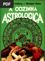 Livro A Cozinha Astrológica - Marie Geberg  Monique MaineA Cozinha Astrológica