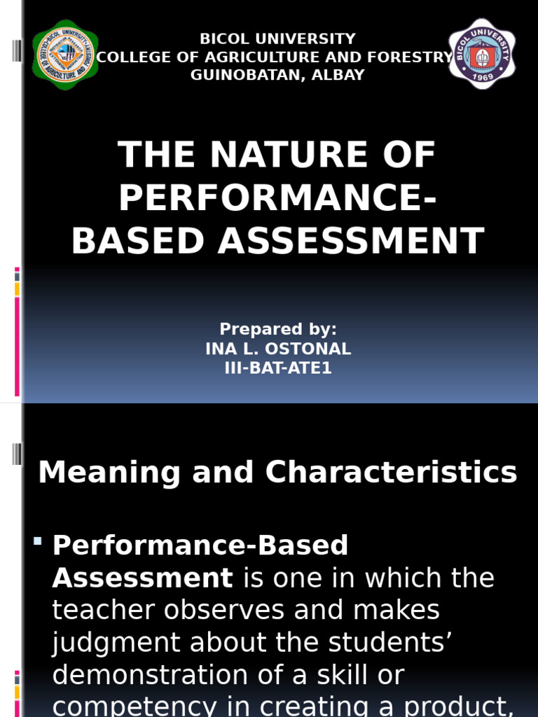 Understanding Performance-Based Assessment | PDF | Educational ...