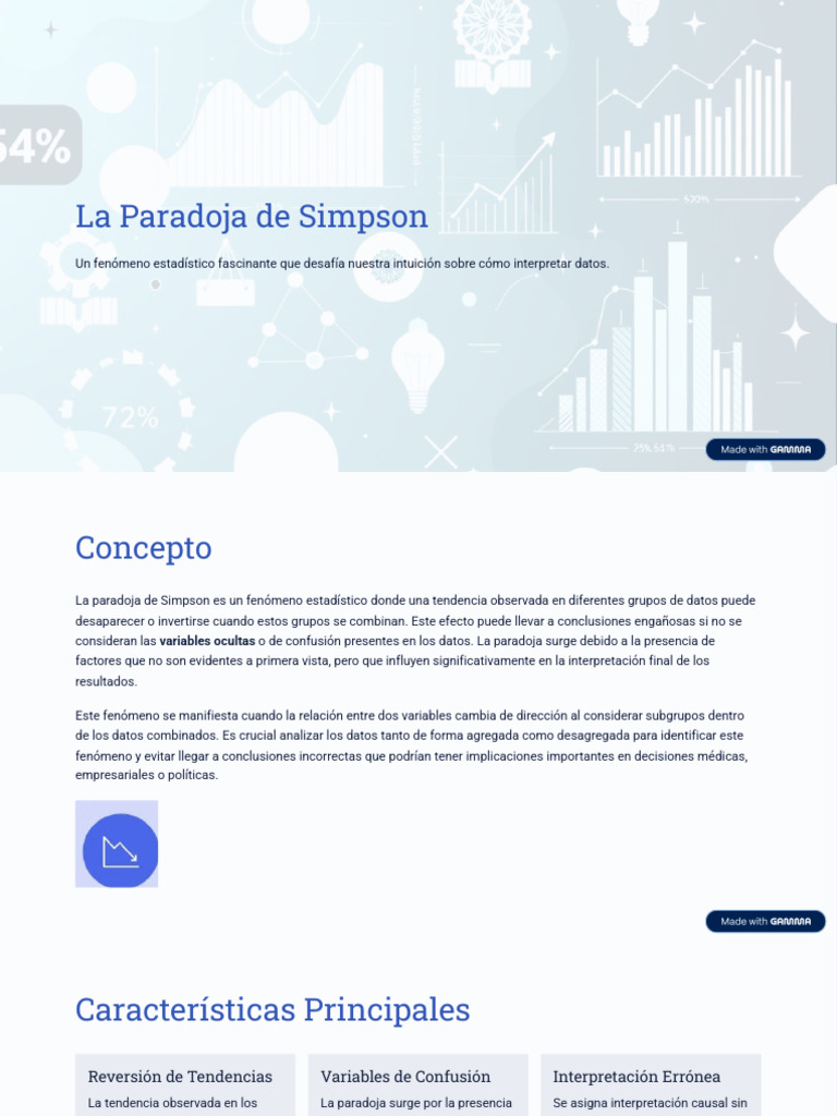 Paradoja de Simpson: Interpretación de Datos | PDF | Estadísticas