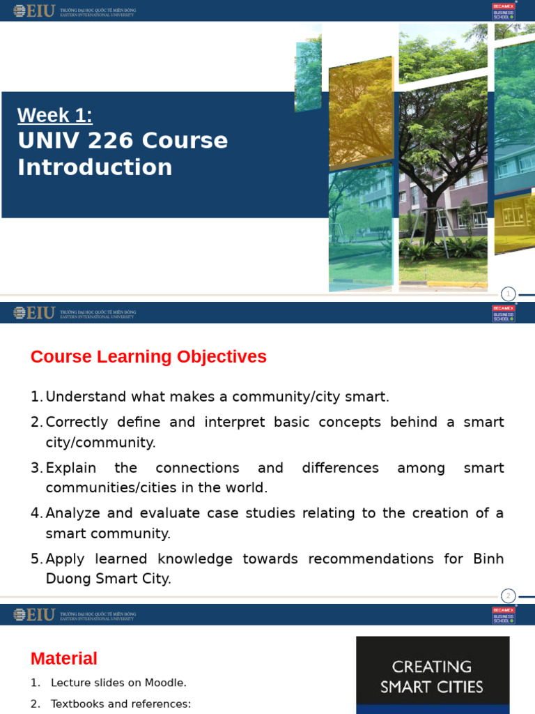 WEEK 1 - UNIV226 Course Introduction | PDF | Learning