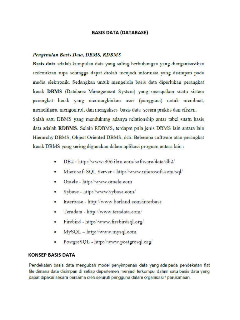 Panduan Lengkap Basis Data MySQL | PDF