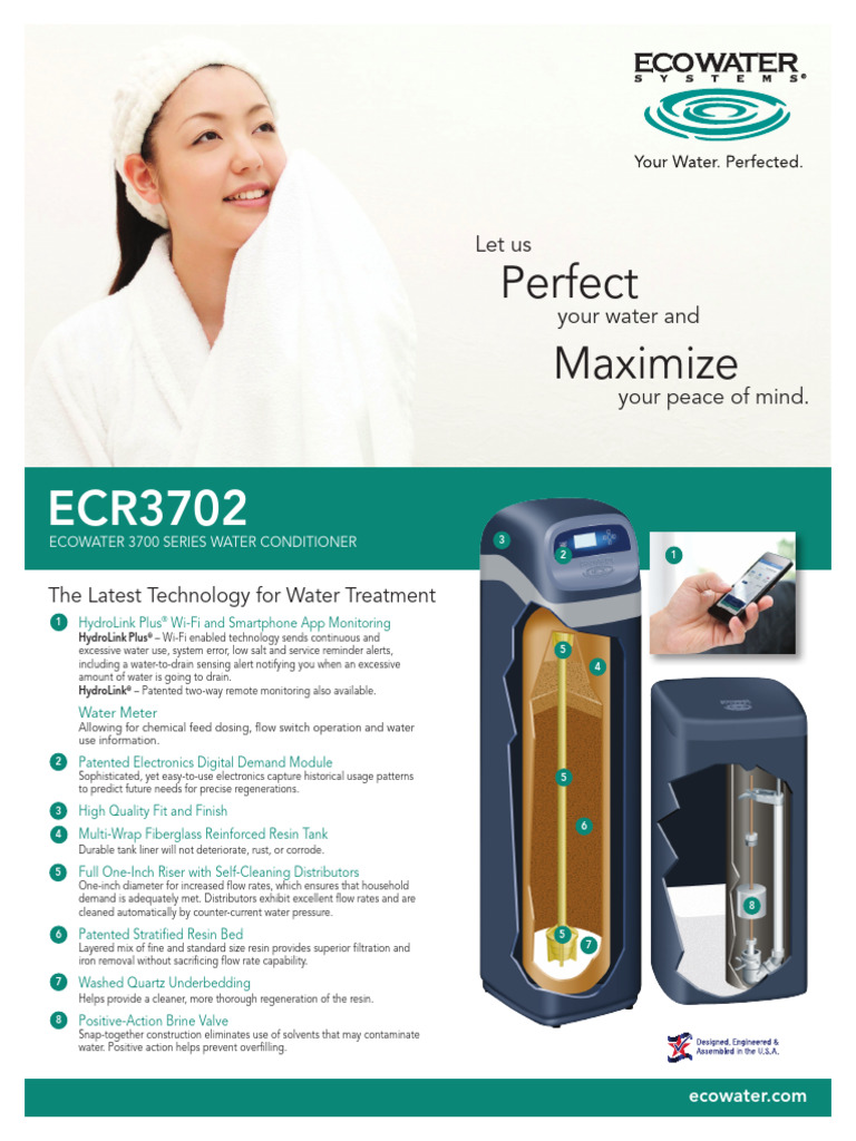 EcoWater 3700 Series Water Conditioner | PDF | Gallon | Water